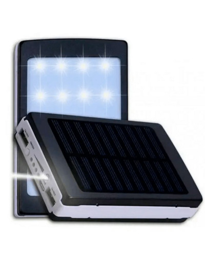 Павербанк на сонячних батареях + LED панель 15000 mAh (90000 mAh)