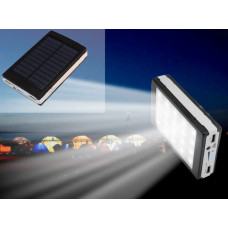 Павербанк на сонячних батареях + LED панель 15000 mAh (90000 mAh)