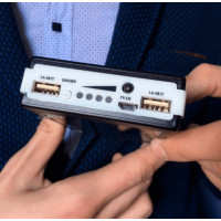 Павербанк на сонячних батареях + LED панель 15000 mAh (90000 mAh)