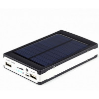 Павербанк на сонячних батареях + LED панель 15000 mAh (90000 mAh)