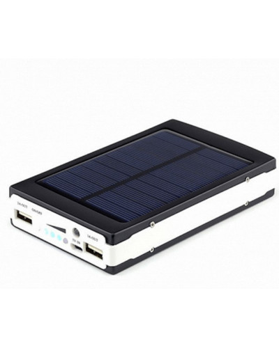 Павербанк на сонячних батареях + LED панель 15000 mAh (90000 mAh)