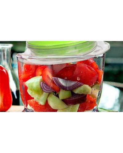Подрібнювач - Блискавка + Терка - овочерізка з контейнером - Veg Cutter