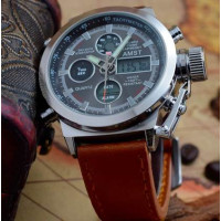 Подарочный набор для мужчин Портмоне Baellerry + Часы AMST