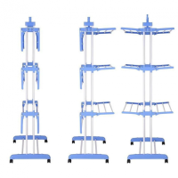 Підлогова сушарка для білизни - 3 Tiers Garment Rack + Відпарювач для одягу - Аврора A7