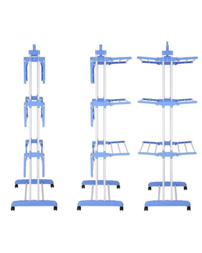 Підлогова сушарка для білизни - 3 Tiers Garment Rack + Відпарювач для одягу - Аврора A7