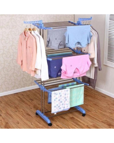 Підлогова сушарка для білизни - 3 Tiers Garment Rack + Відпарювач для одягу - Аврора A7