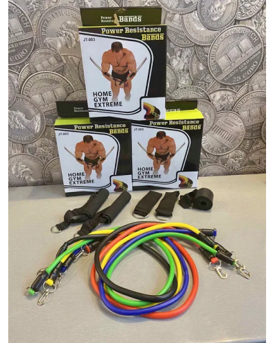Набор резинок - эспандеров для фитнеса - Power Resistance Bands Набор резинок - эспандеров для фитнеса - Power Resistance Bands
