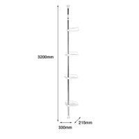 Кутова полиця для ванної - Multi Corner Shelf