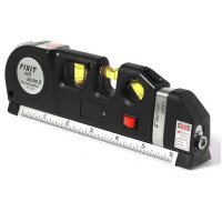 Лазерный уровень со встроенной рулеткой нивелир - Fixit Laser Level PR0 3+ Измерительный инструмент - Wolfcraft Irregular Ruler
