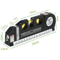 Лазерный уровень со встроенной рулеткой нивелир - Fixit Laser Level PR0 3+ Измерительный инструмент - Wolfcraft Irregular Ruler
