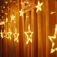 Гірлянда - штора зірки 12 предметів - Home Stars