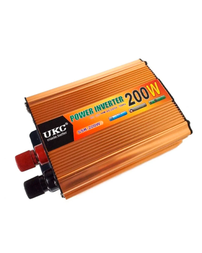 Перетворювач інвертор напруги - 200W AC/DC 12V UKC + Автомобільний вакуумний пилосос - 12V Vacuum Cleaner