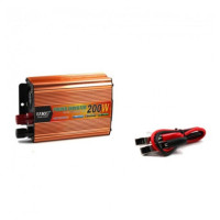 Перетворювач інвертор напруги - 200W AC/DC 12V UKC + Автомобільний вакуумний пилосос - 12V Vacuum Cleaner