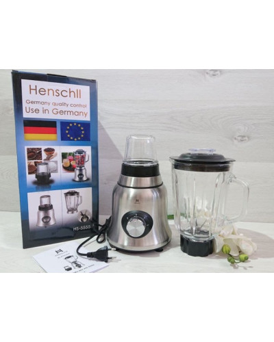 Блендер кухонный с чашей - Henschll HS + Набор ножей - Swiss Family