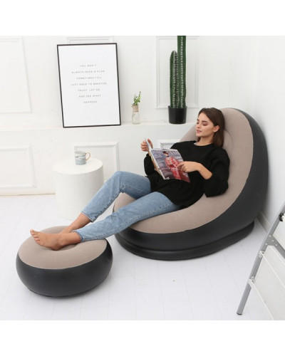 Надувний диван з пуфом - Air Sofa + Стіл - трансформер для ноутбука