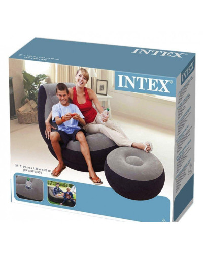 Надувний диван з пуфом - Air Sofa + Стіл - трансформер для ноутбука