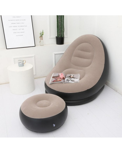 Надувний диван з пуфом - Air Sofa + Стіл - трансформер для ноутбука