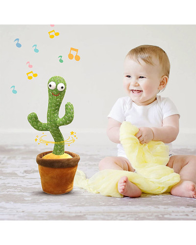 Игрушка плюшевый танцующий кактус и поет - Dancing Cactus Игрушка плюшевый танцующий кактус и поет - Dancing Cactus