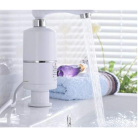 Водонагреватель проточный кран с экраном - Delimano + Электрический насос для воды - Aqua pump