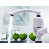 Водонагреватель проточный кран с экраном - Delimano + Электрический насос для воды - Aqua pump