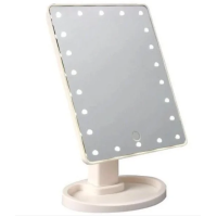 Дзеркало з підсвічуванням для макіяжу прямокутне - Led mirror + Електричний гребінець - Fast Hair