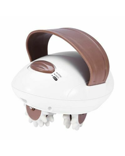 Массажер электрический белый - Massager with wheels + Кокосовое масло - Nihar 175 мл