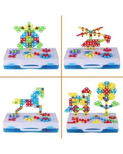 Мозаика-конструктор с шуруповертом - Creative Puzzle (193 дет.)