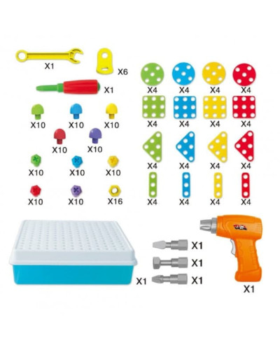 Мозаика-конструктор с шуруповертом - Creative Puzzle (193 дет.)