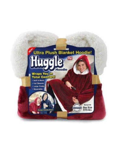 Плед с капюшоном - Huggle Hoodie (красный) Плед с капюшоном - Huggle Hoodie (красный)